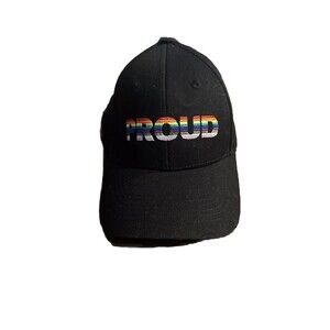 Phluid Project PROUD Black Embroidered Baseball Cap With Adjustable Strap